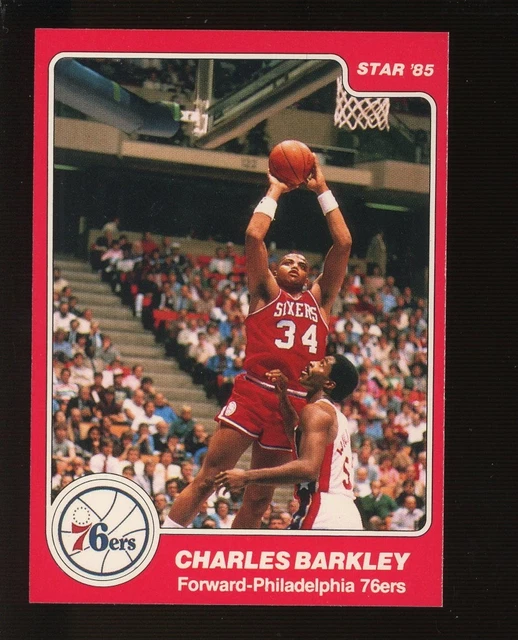 1985 Star Basketball #202 Charles Barkley Philadelphia 76ers RC Rookie HOF
