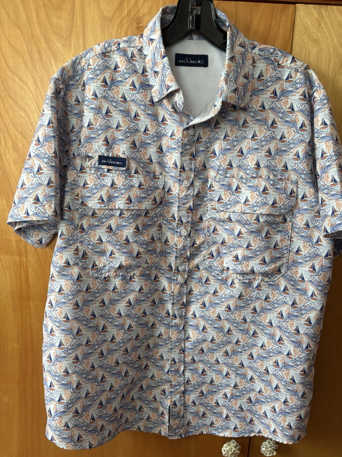 Addict Pac Performance Fishing Shirt Size M Coastal Fishing Sailing Cruise
