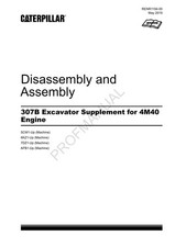 Caterpillar 307B Excavator Supplement for 4M40 Engine Service Manual DisassAssem