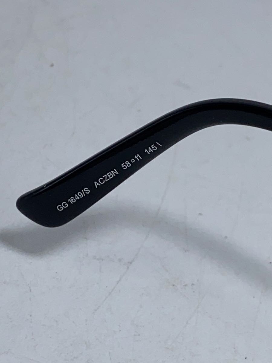 GUCCI Sunglasses Tear Drop Plastic BLK PUP Ladies 1649 thumbnail 5