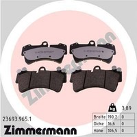 Zimmermann 23693.965.1 Bremsbelagsatz FüR Scheibenbremse Bremsbelagsatz