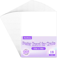 18Pack Poster Board, 11In X 14In White Poster Boards, Posterboard, Poster Board