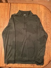 Kirkland Signature Men  s Performance Quarter Zip Long Sleeves Size L Green