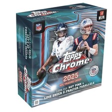 2025 TOPPS CHROME MEGA BOX NFL FOOTBALL (42 Cards) Brand New Sealed Presale 