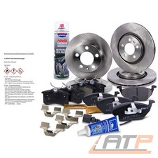 4x BREMSSCHEIBE + BREMSBELÄGE + BREMSENREINIGER VORNE + HINTEN FÜR VW NEW BEETLE