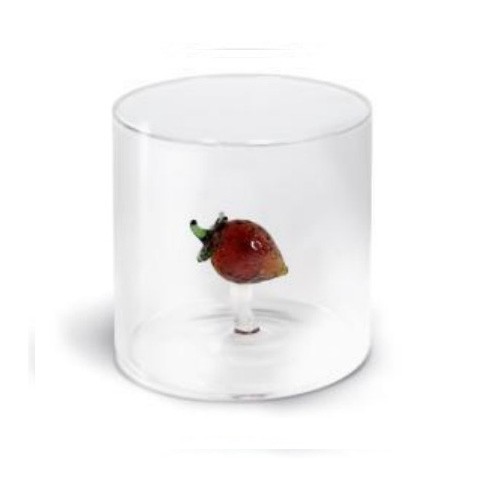 BICCHIERE IN VETRO BOROSILICATO FRAGOLA 250ML LINEA MONTEREY WD LIFESTYLE