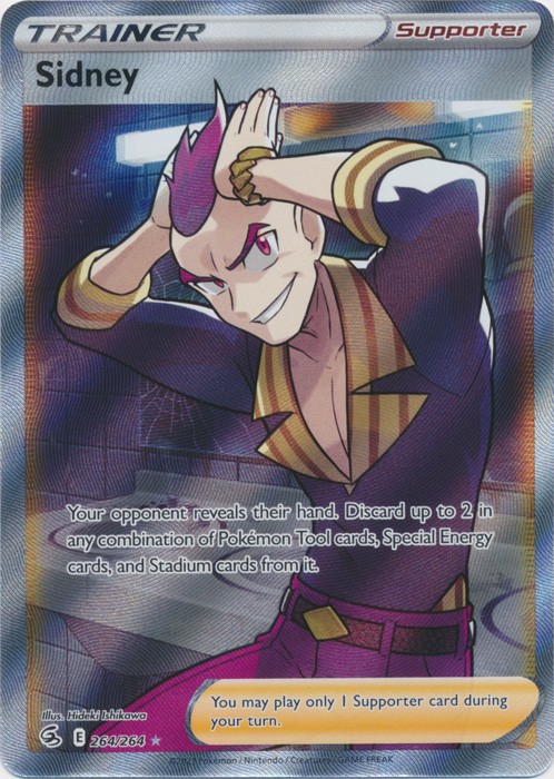 Holo Sidney (Full Art) 264/264 Ultra Rare SWSH08: Fusion Strike