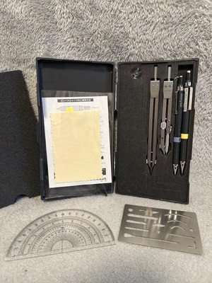 DRAPAS drafting compass set with case Drapas #9641e3
