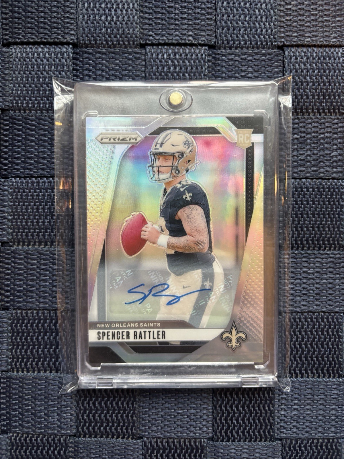 2024 Panini Prizm - Rookies Spencer Rattler #388 Silver Prizm Autograph