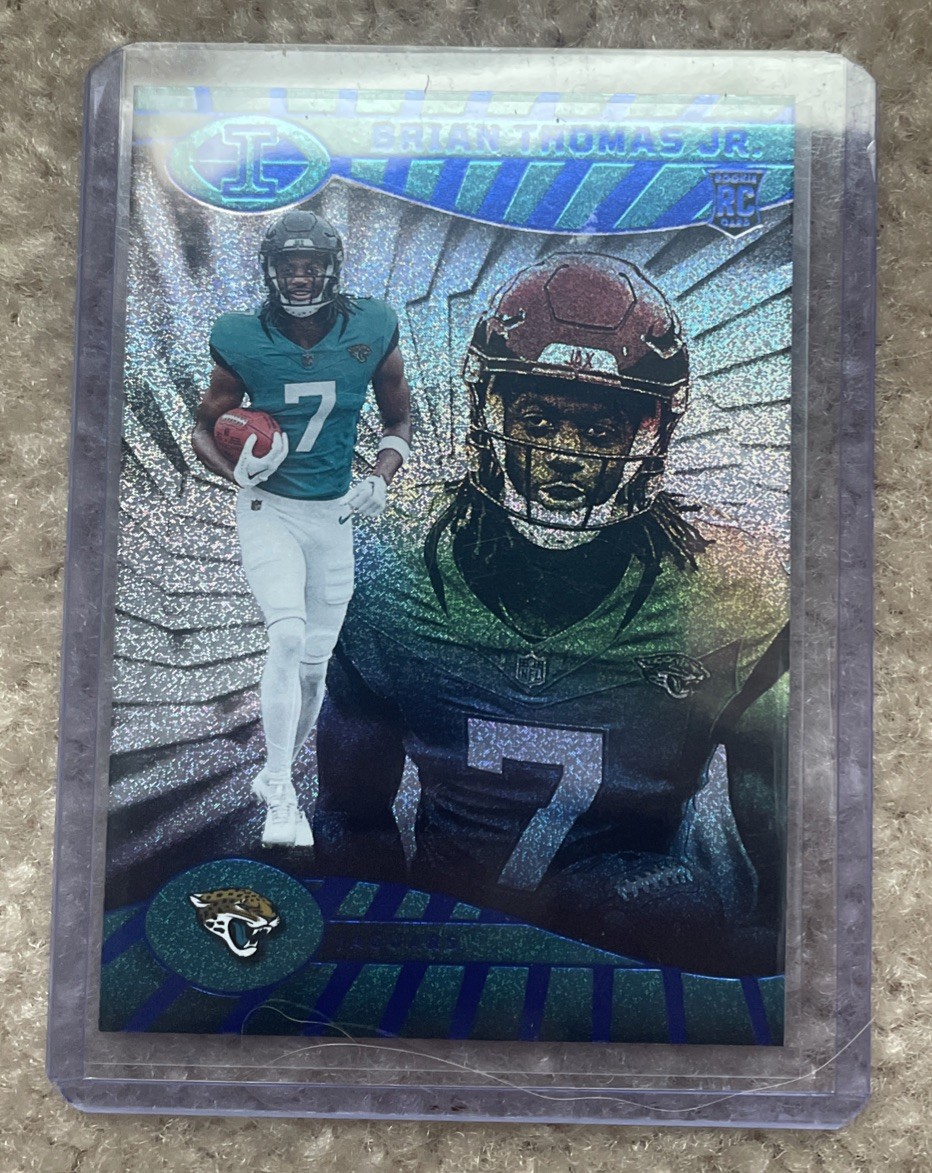 2024 Illusions Brian Thomas Jr /175 Rookie Teal Trophy Collection RC #41 Jaguars