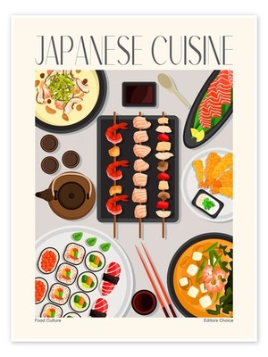 Poster Traditional Food - Japanese Cuisine