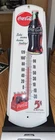 Coke Collectible Metal Thermometer Sign Retro Coke Bottle 5¢ Vintage Style 5x17”