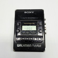 Sony Walkman WM-F2081 Auto Reverse FM/AM Cassette Player Radio Works Read