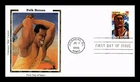 DR JIM STAMPS US COVER JOHN HENRY FOLK HEROES FDC COLORANO SILK CACHET