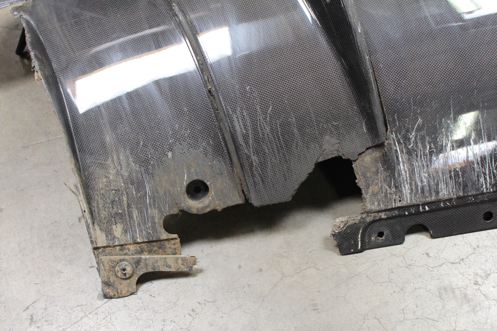 Ferrari 296 GTB, Carbon Fiber Rear Bumper Diffuser Dmg, Parts Only, Used, 887758