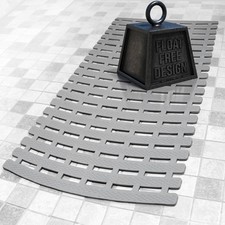 Slipx Solutions Weighted Non Slip Bath Mat For Textured Tub Slip Bathtub Safety