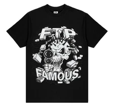 FTP x Famous Skull Tee Black Size XXL BRAND NEW 2025 Stars and Straps