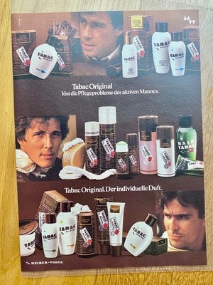 Tabac Original Der individuelle Duft 80s retro 1984 Vintage Ad Werbung Reklame