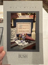 Shepards Bush OLD GLORY Flag Sampler Cross Stitch Kit + Fabric + Thread + Beads