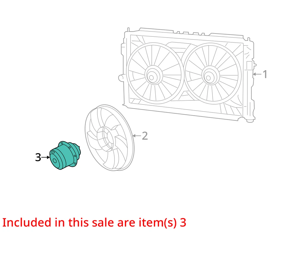 Ecm Electric Cooling Motor Fan Assembly 68031874aa Fits CHRYSLER 200 2011-2014 - Image 4 of 4
