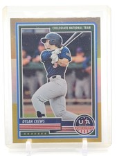 DYLAN CREWS 2023 PANINI USA STARS & STRIPES BRONZE SILVER GOLD PRIZM Q5908