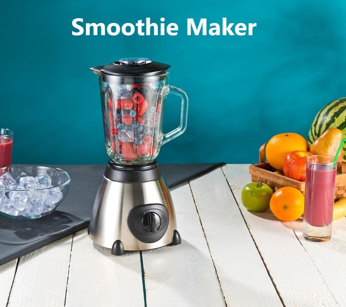 NEU Glas Standmixer 6 Edelstahl Klingen für Smoothie Milchshake Theke Bar Kinder