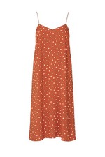 Madewell Polka Dot Brown 8 Medium Cami Slip Dress Midi Knee