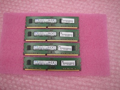 LOT OF 4 Samsung 8GB DDR3L PC3L-12800U 2Rx8 Desktop Memory RAM M378B1G73EB0-YK0