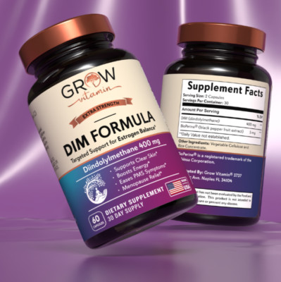 DIM Supplement 200 mg Estrogen Balance for Women & Men Hormone Balance Horm