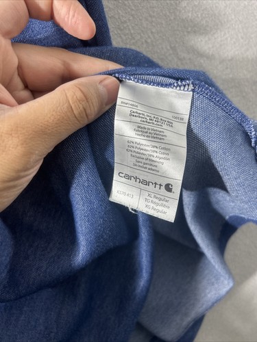 Polo Carhartt vestibilità originale blu manica corta da uomo XL - Foto 12 di 18