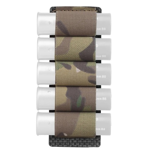 Tactical Elastic 5 Gauge Holder MOLLE Hanging Panel Magazine Pouch Hunting Gear - Picture 5 of 12