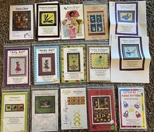 Appliqu  Quilt Patterns Lot Of 15 Most New, Wall Hanging, Runners, Purse Pattern