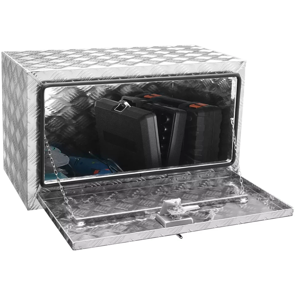 30英寸x14英寸x16英寸铝制工具箱卡车皮卡车底拖车存储 — 第 3/4 张图片