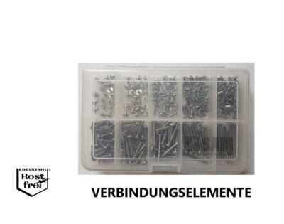 Becherschrauben NF E 27-128 Set EDELSTAHL A2 Linsenkopf mit Schlitz M3 220 Teile