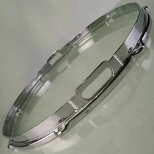 Leedy 15"Stick-Chopper COB Snare Drum Resonant Rim/Hoop Double-Flng Chrome-Brass