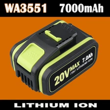 20V 7.0Ah Lithium-ion Battery for Worx WA3551 WA3551.1 WA3553.2 WX386 WX390 NEW