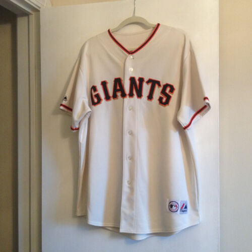 Vintage Barry Bonds GIANTS Majestic Jersey LARGE L Baseball MLB Embroidered