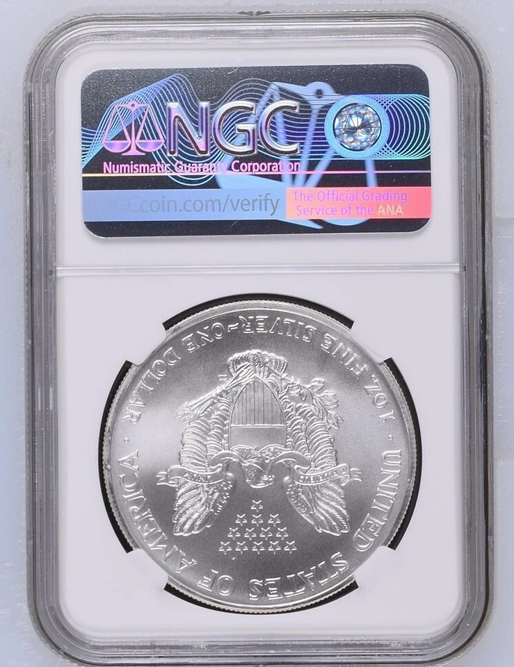 2003 American Silver Eagle $1 NGC MS69 - Image 2 of 2