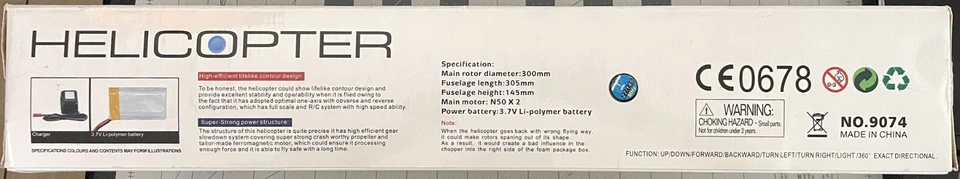 S Double Horse 9074 Radio Control Helicopter - Image 3 of 4