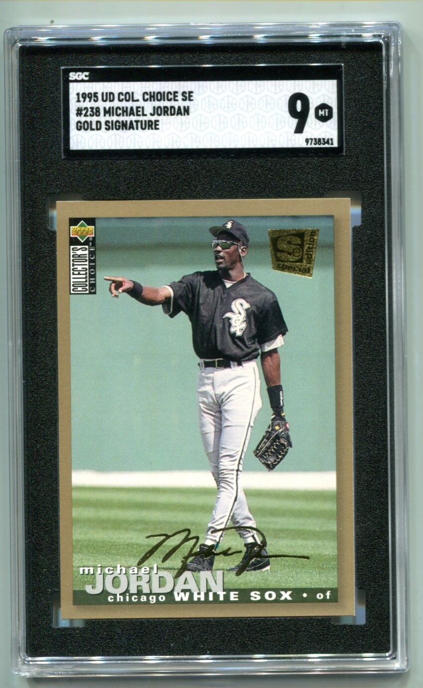 1995 UD Collector's Choice SE Michael Jorean Gold Signature #238 SGC 9 MINT