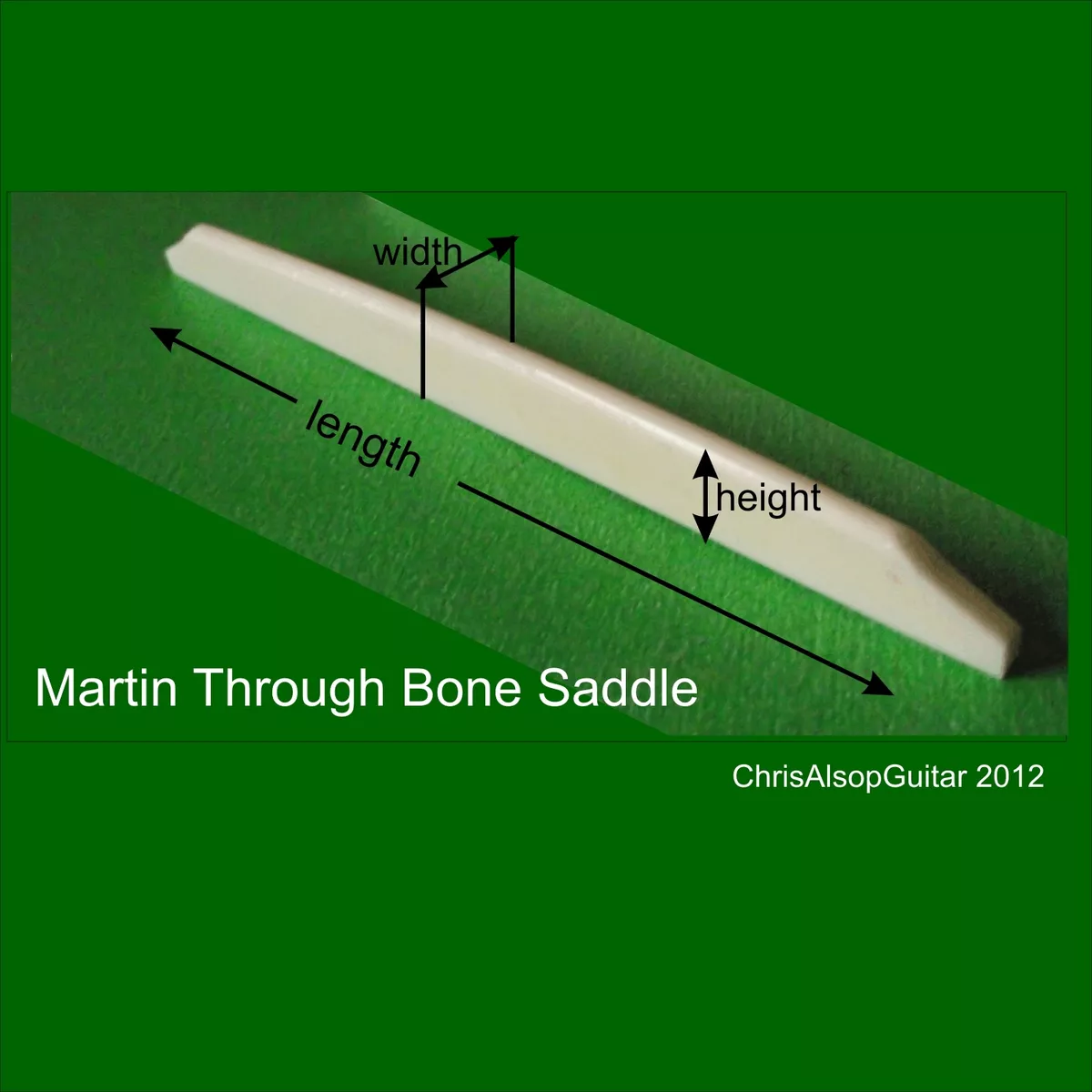 Martin on sale bone saddle