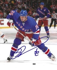 Signed  8x10 MATTHEW BARNABY New York Rangers Autographed  Photo - COA