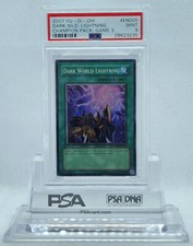YUGIOH CP03-EN005 DARK WORLD LIGHTNING SUPER RARE HOLO FOIL PSA 9 MINT #28623235