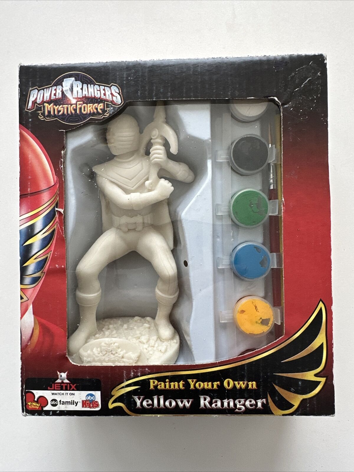 Power Rangers Mystic Force Paint Your Own Yellow Ranger ( 2006) (New)