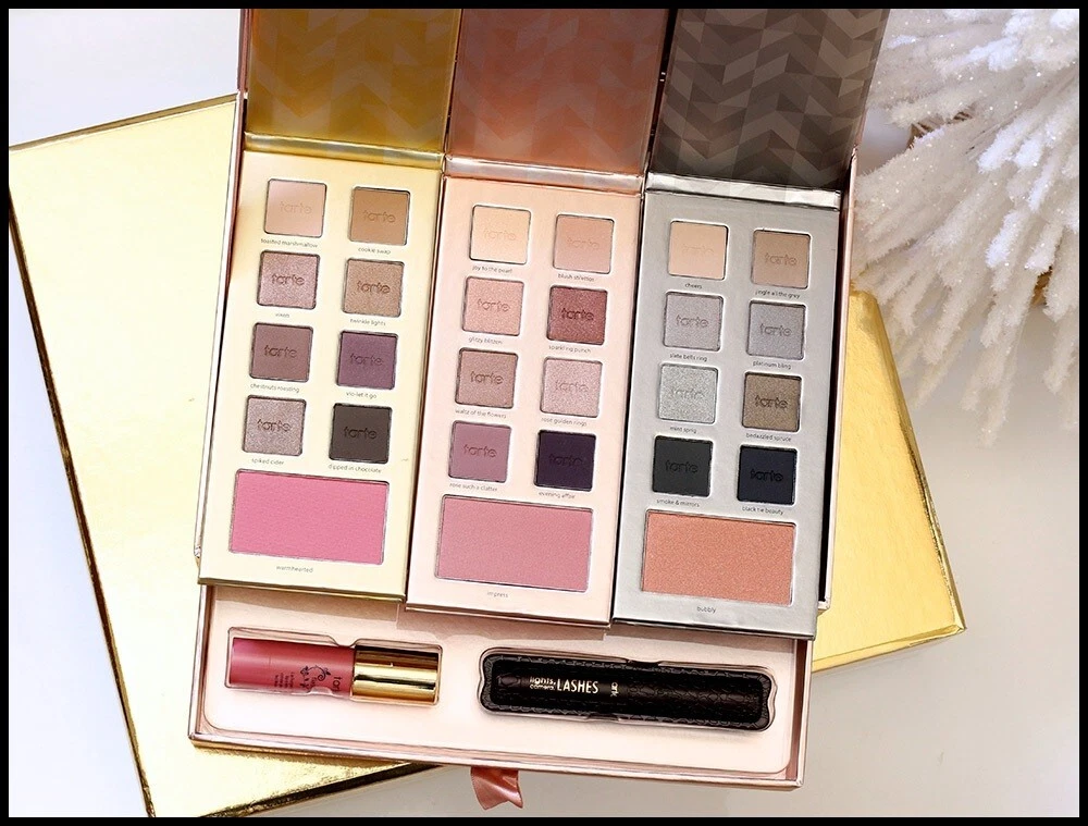 Tarte Greatest Glitz Collector's Makeup Case Portable Palettes Holiday Gift Set
