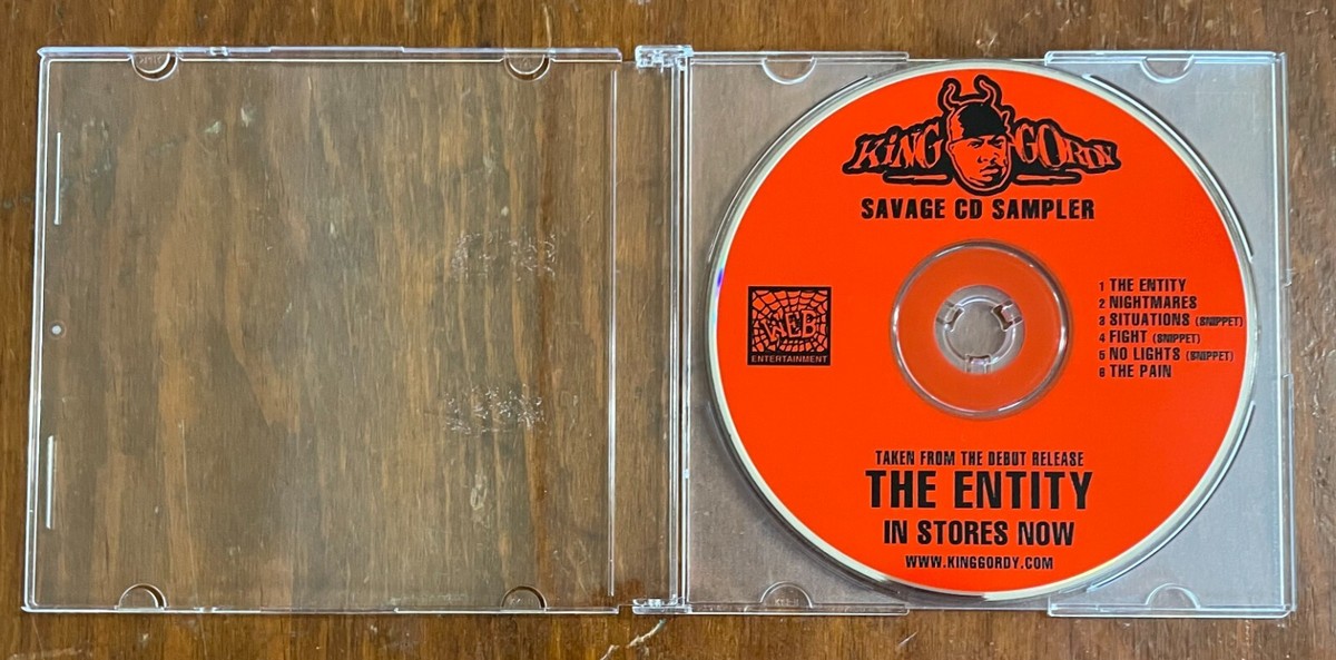 King Gordy Savage CD Sampler RARE 2003 Horrorcore Hip-Hop Rap