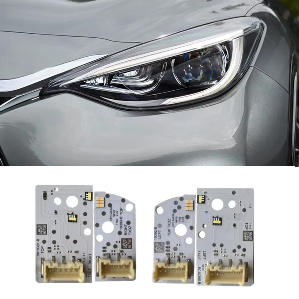2pcs DRL Turn Signal LED Boards For Infiniti Q30 QX30 2017-2019 LED Headlight - Image 2 of 4