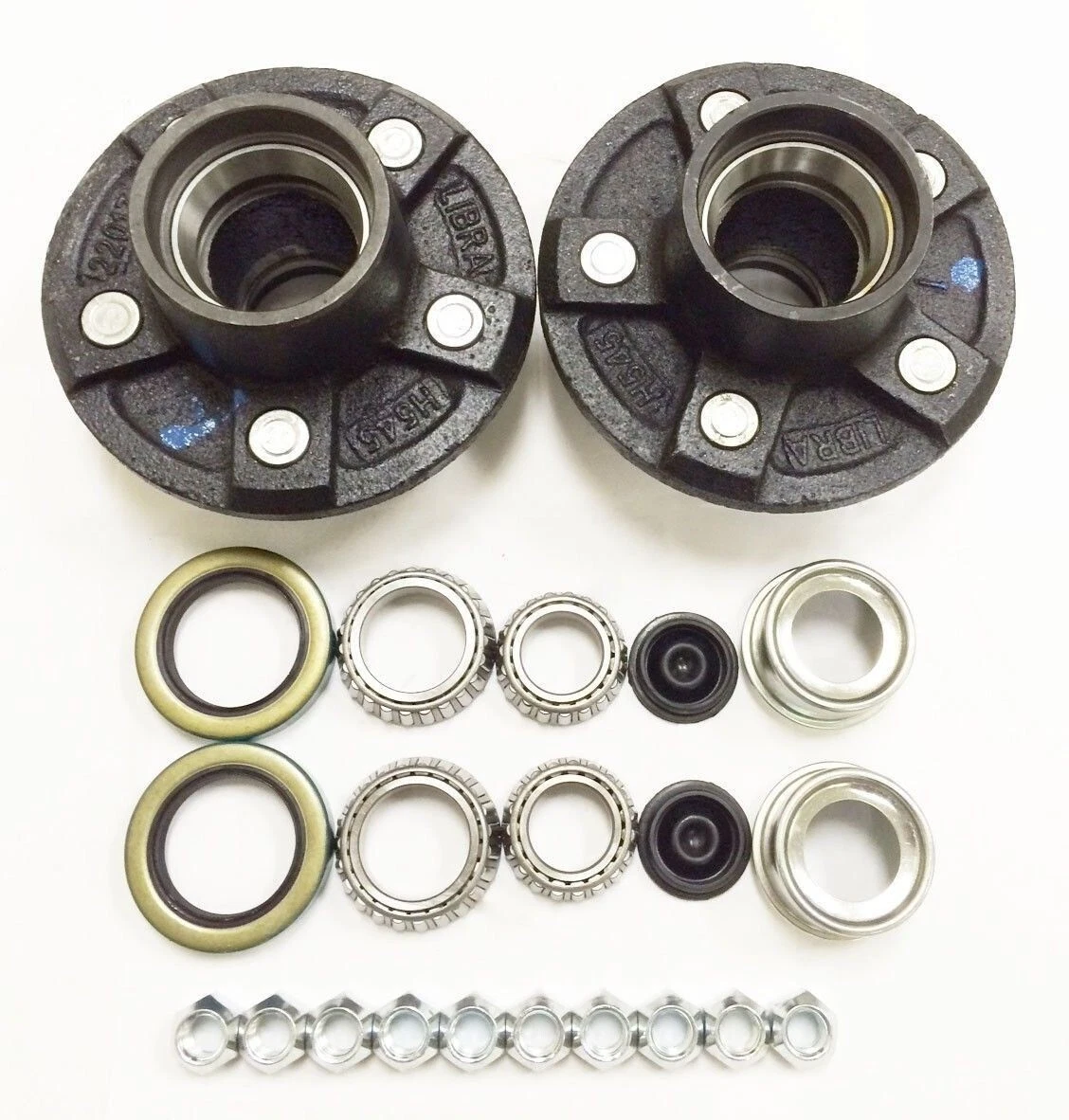 New 5 Lugs Trailer Idler Hub Kit 5 On 4.5 For 3500 Lbs Axle 5x4.52 Pack - Foto 10