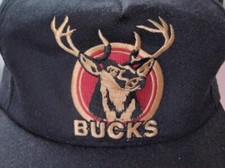 Vintage Trucker Hat Bucks Camp Deer Hunting Outdoors Snapback USA RARE NEW