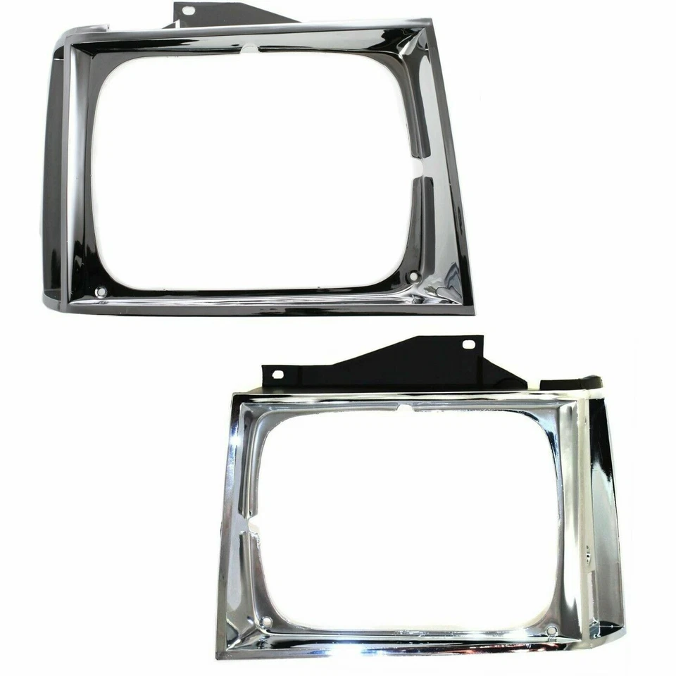 For 1982-1990 Chevrolet S10 GMC S-15 Headlights Bezel Trim Left & Right Set of 2 - Image 2 of 4